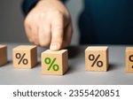 Small photo of Pick a percentage. Choose the right loan plan. Determine the amount that can be afforded to borrow and repay. Money lenders can offer varying interest rates, fees, and terms. Boost your credit score