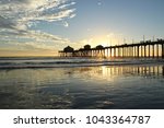 Huntington Beach Pier At Sunset ...