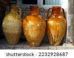 tradition italian ceramic jugs, Italy, Puglia