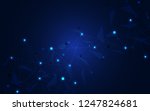 internet connection. geometric... | Shutterstock .eps vector #1247824681