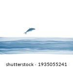 fish jump sea inimalism style... | Shutterstock . vector #1935055241