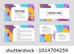 abstract vector layout... | Shutterstock .eps vector #1014704254