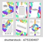 abstract vector layout... | Shutterstock .eps vector #675230407