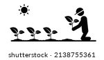 cartoon stickman  stick figure... | Shutterstock .eps vector #2138755361