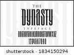 gothic high decorative font.... | Shutterstock .eps vector #1834150294
