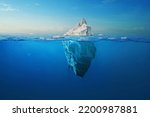 Amazing White Iceberg Floats In ...