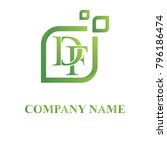 df initial logo design | Shutterstock .eps vector #796186474