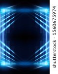 abstract blue dark background.... | Shutterstock . vector #1560675974