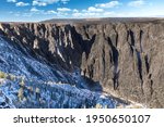 Black Canyon of the Gunnison National Park, South Rim in winter