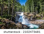 The Silver Falls Waterfall in the Mount Rainier National Park, Wahsington USA