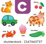 english alphabet in pictures  ... | Shutterstock .eps vector #2167663737