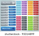 web elements vector button set | Shutterstock .eps vector #93314899