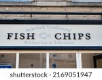 Small photo of Bakewell, UK- May 15, 2022: The Traditional Fish and Chips Restaurant in Bakewell.