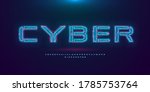 futuristic cyberpunk hologram... | Shutterstock .eps vector #1785753764