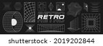 set of retrofuturistic design... | Shutterstock .eps vector #2019202844