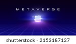 metaverse abstract background... | Shutterstock .eps vector #2153187127