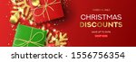 web banner for christmas sale.... | Shutterstock .eps vector #1556756354