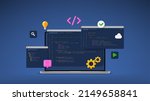 concept of computer programming ... | Shutterstock .eps vector #2149658841