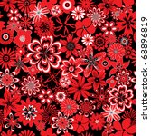 seamless pattern with red and... | Shutterstock . vector #68896819