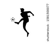 soccer or football player.... | Shutterstock .eps vector #1581500077