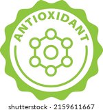 Antioxidant Green Stamp Outline ...