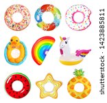 Set Of Bright Inflatable Rings...