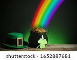 Pot With Gold Coins  Hat And...