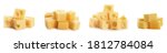 set of delicious cheese cubes... | Shutterstock . vector #1812784084