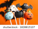delicious halloween themed cake ... | Shutterstock . vector #1828815107