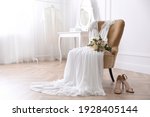 Elegant wedding dress  shoes...