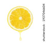Lemon Juice Dripping From Fruit ...