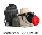 Set of camping equipment for...