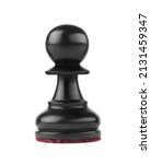 Wooden pawn chess piece on...