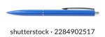 New stylish blue pen isolated...