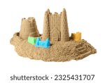 Beautiful sand castle and...