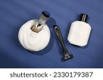 Set of men's shaving tools and...