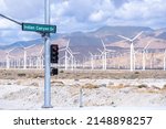 Palm Springs Wind Farm With...