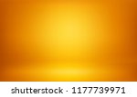 yellow studio background of 3d... | Shutterstock .eps vector #1177739971