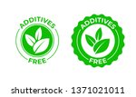 additives free vector green... | Shutterstock .eps vector #1371021011
