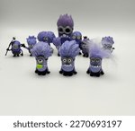 Small photo of March 2023, Istanbul, Turkiye: Purple minions called as Evil Minions figurines.
