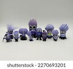 Small photo of March 2023, Istanbul, Turkiye: Purple minions called as Evil Minions figurines.