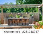Small photo of DIY Outdoor kitchen and barbeque