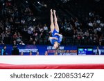 Small photo of WESTLUND Nathalie of Sweden (women's floor event) during the FIG World Cup Challenge "Internationaux de France", Artistic Gymnastics event at AccorHotels Arena on September 24, 2022 in Paris, France.