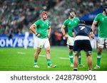 Small photo of Josh van der Flier during the Rugby union World Cup XV RWC match between Ireland and Scotland at Stade de France in Saint-Denis near Paris on October 7, 2023.