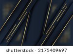 golden lines luxury on white... | Shutterstock .eps vector #2175409697