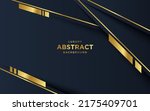 golden lines luxury on white... | Shutterstock .eps vector #2175409701