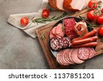 Plate with assortment of...