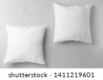 soft pillows on light background | Shutterstock . vector #1411219601