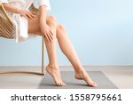 Woman with beautiful legs after ...
