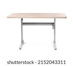 Standing desk on white background
